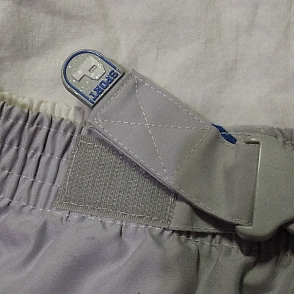 U.S. Polo Assn. Boy's Swimming Trunks.  Size 2T. Gray and Blue.